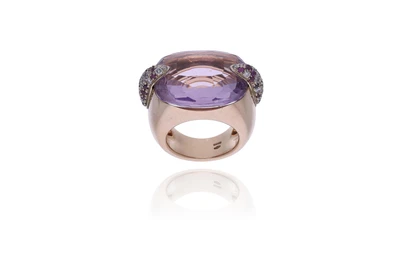 Pomellato Pin-Up, anello con ametiste e diamanti - Asta Speciale Gioielli