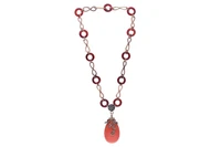 Collana con corallo, diamanti e pietre - Asta Speciale San Valentino