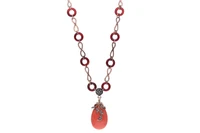 Collana con corallo, diamanti e pietre - Asta Speciale San Valentino