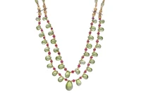 Collana con peridoti, rubini e spinelli - Asta Speciale San Valentino