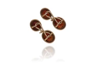 Gemelli con calcedoni incisi - Asta Speciale San Valentino