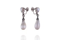 Orecchini con diamanti e perle coltivate - Asta Speciale San Valentino