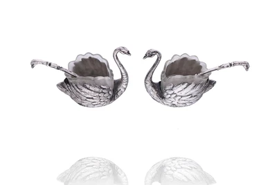 Coppia di saliere in argento - Asta Speciale San Valentino