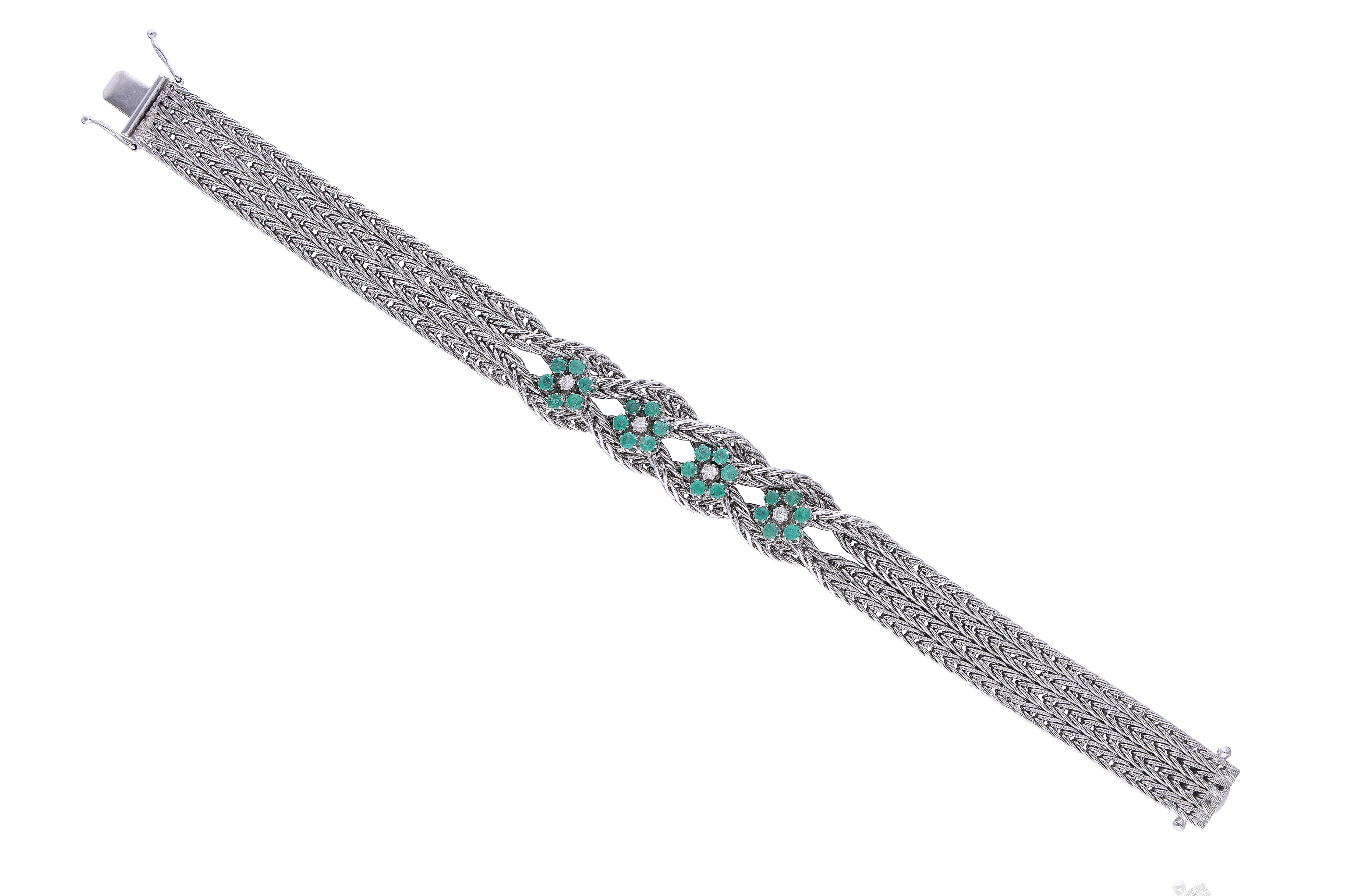 Bracciale con smeraldi e diamanti - Asta Speciale San Valentino