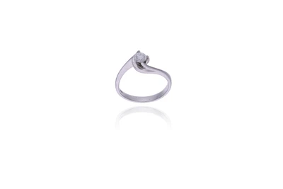 Anello con diamante - Asta Young