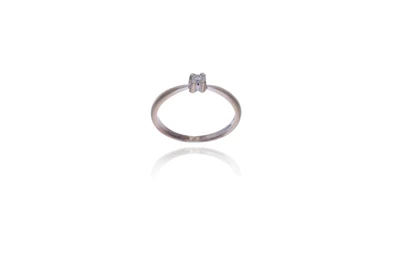 Anello con diamante - Asta Young