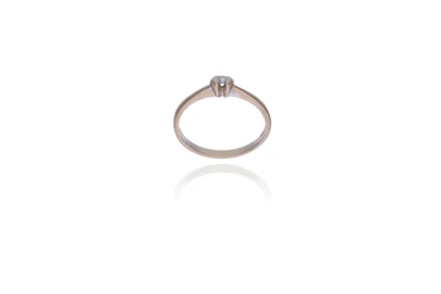 Anello con diamante - Asta Young