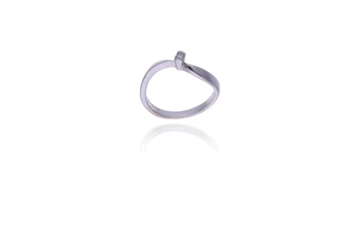 Anello con diamante - Asta Young