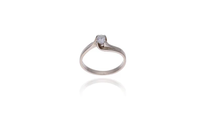 Anello con diamante - Asta Young