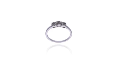 Anello con diamanti - Asta Young