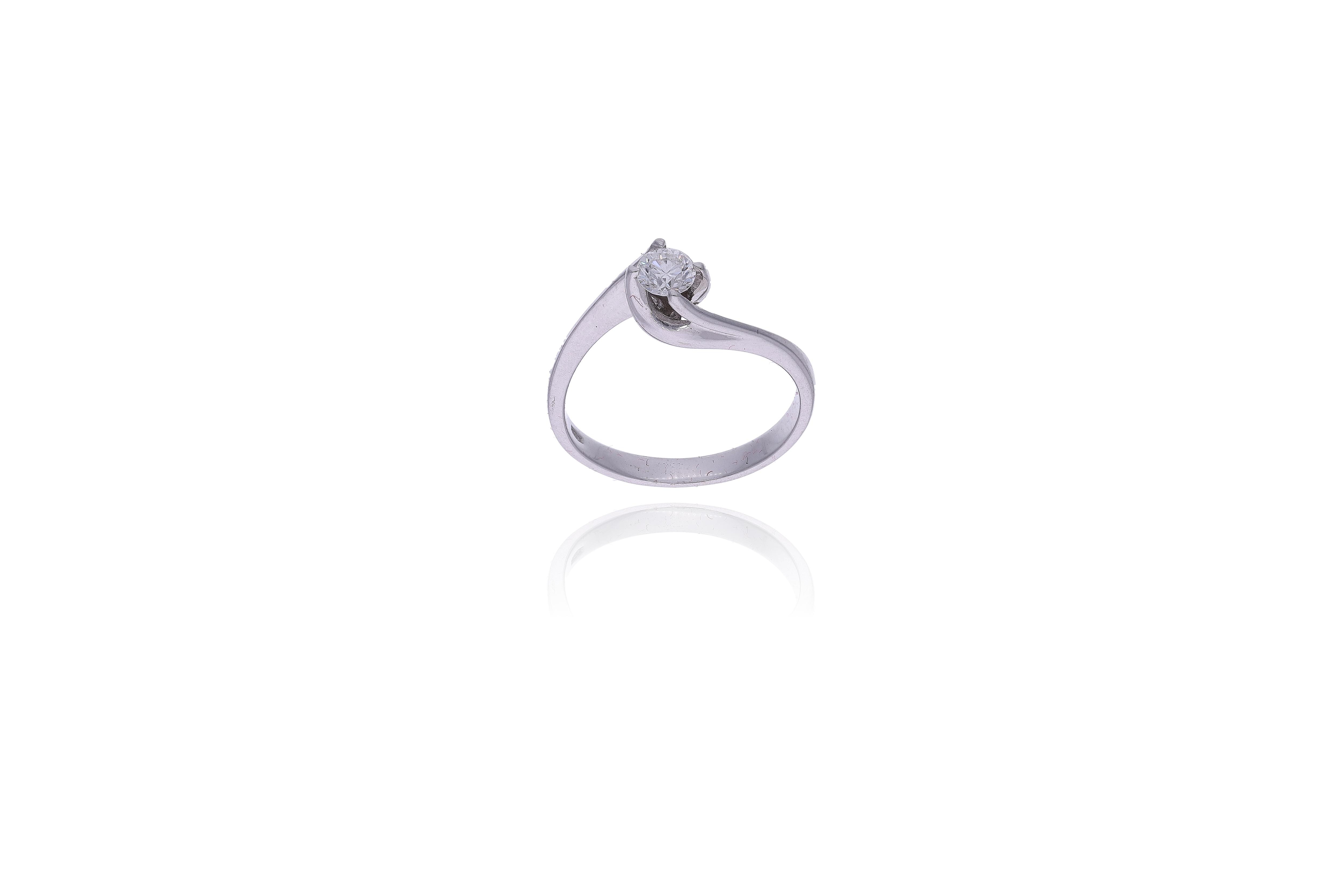 Anello con diamante - Asta Young