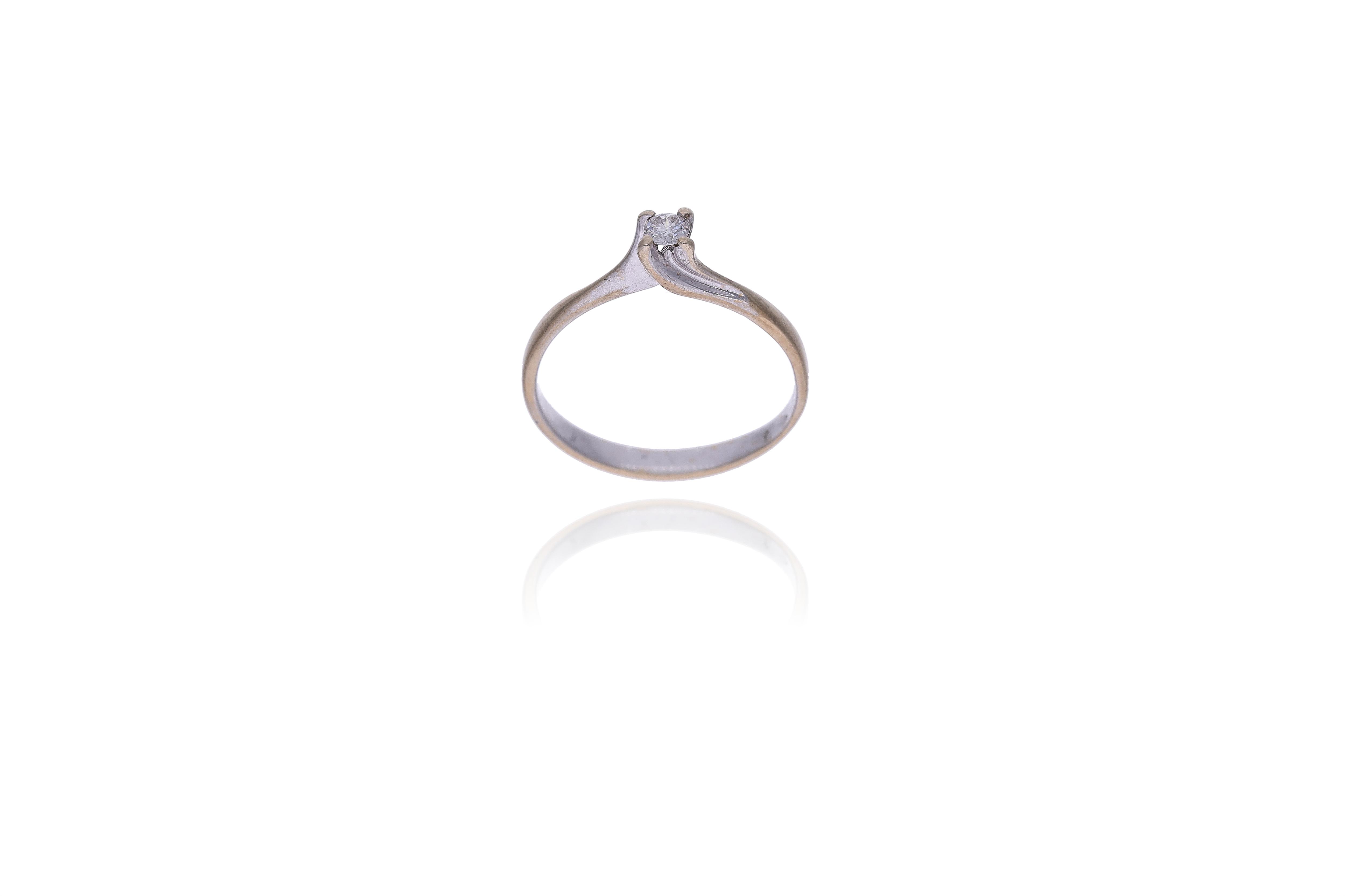 Anello con diamante - Asta Young