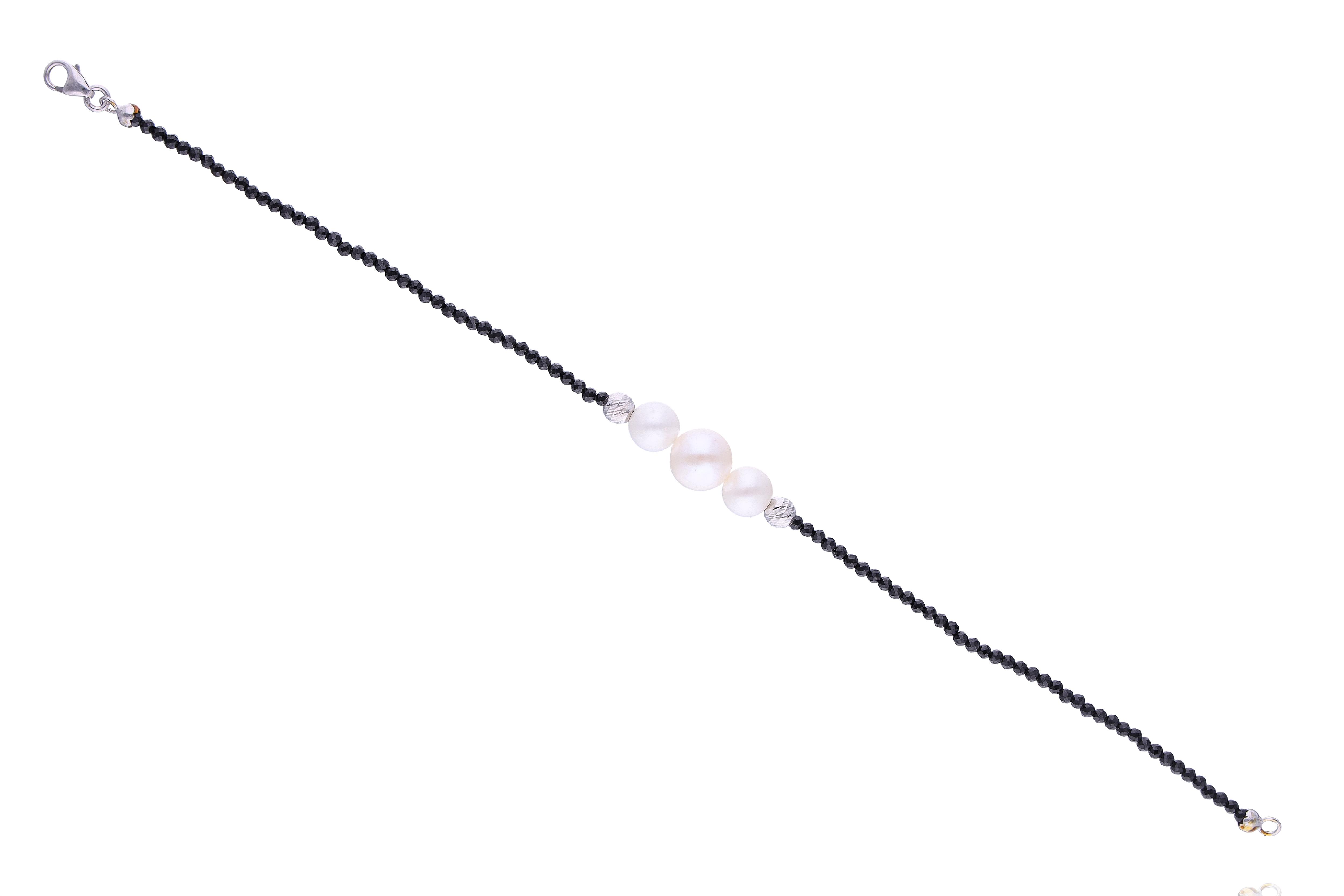 Bracciale con perle coltivate e pietre - Asta Young