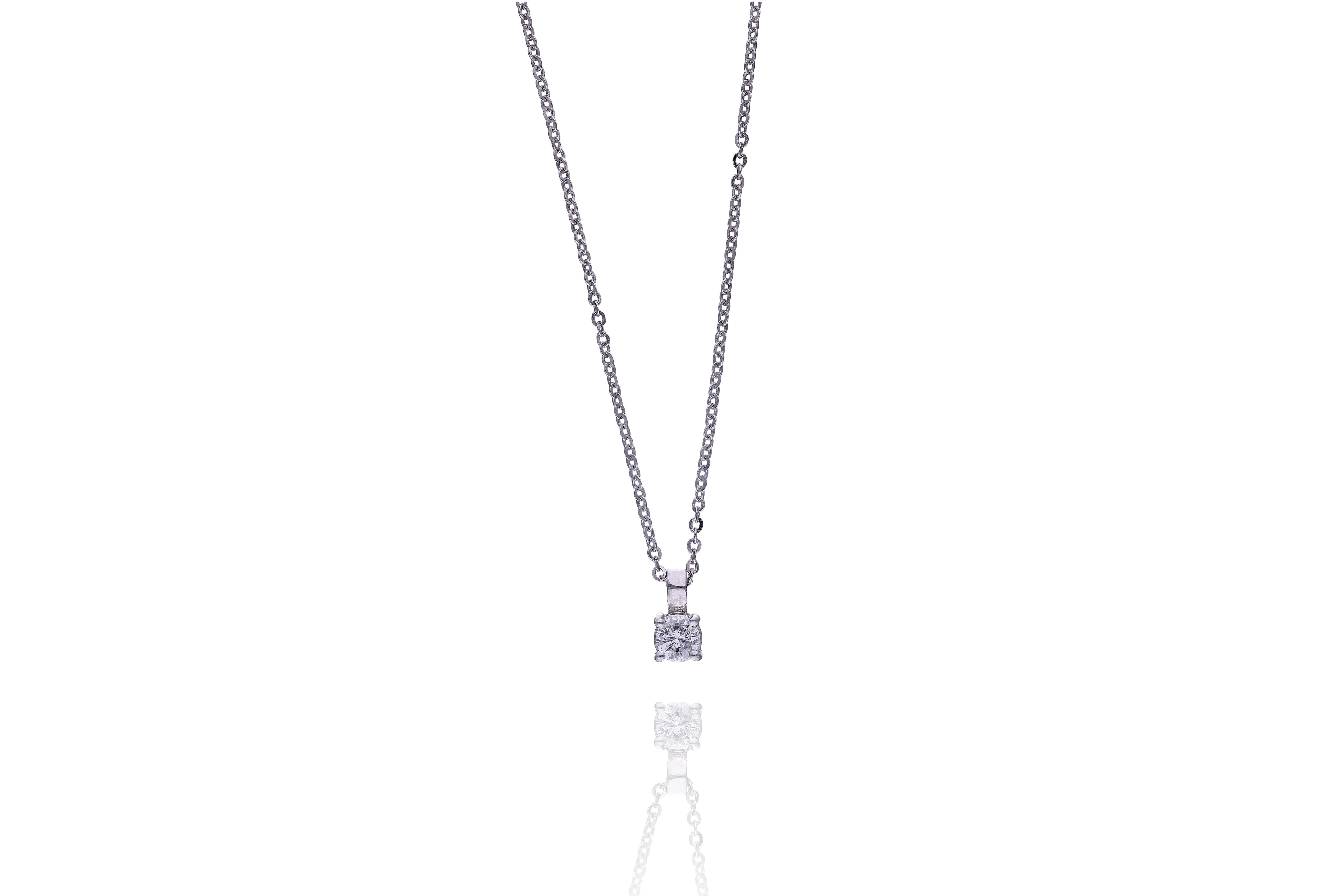 Collana con ciondolo con diamante - Asta Young