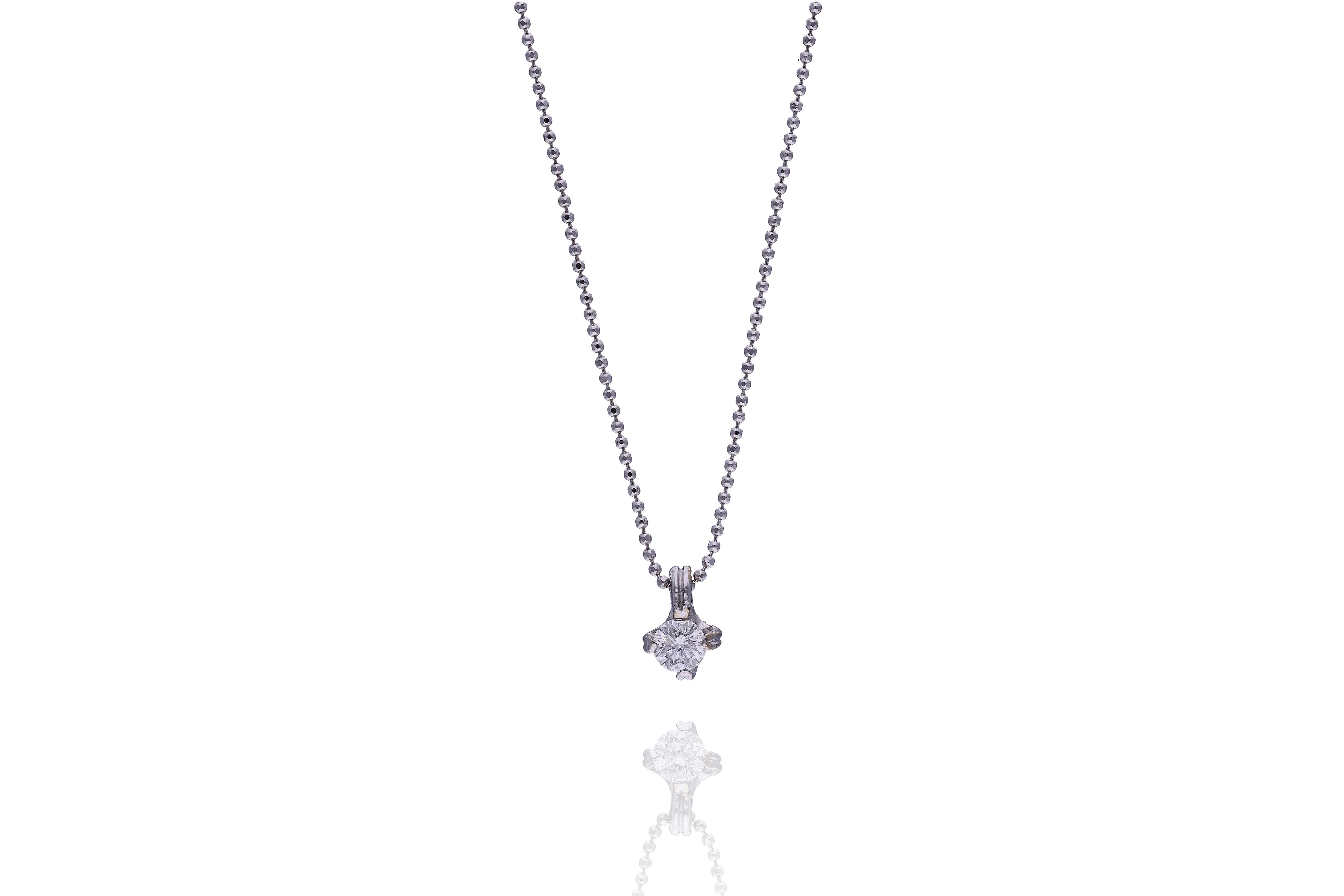 Collana con pendente con diamante - Asta Young