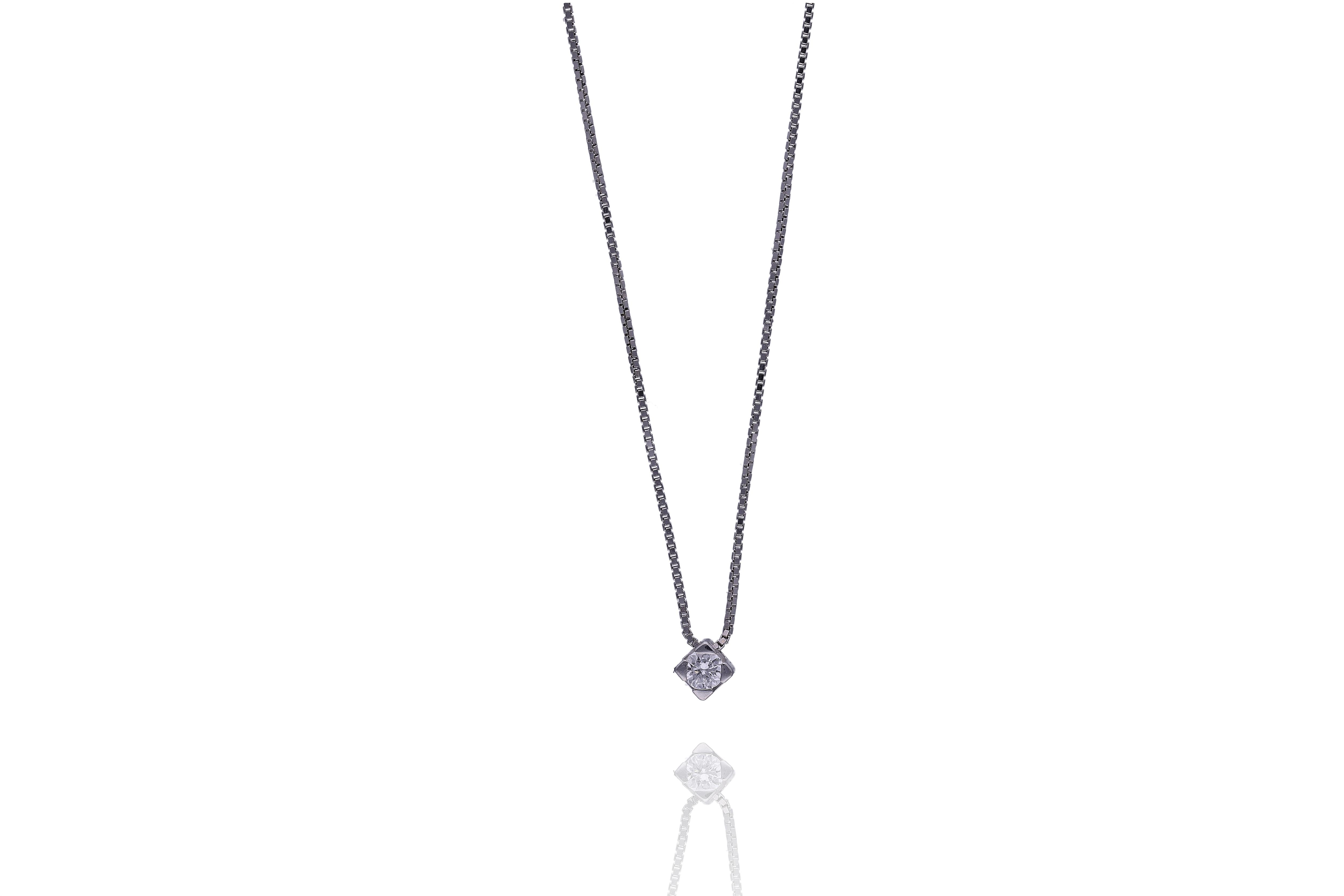 Collana con pendente con diamante - Asta Young