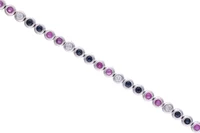 Bracciale con diamanti, rubini e zaffiri - Tesori di Pasqua