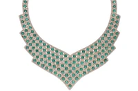 Collana con smeraldi e diamanti - Tesori di Pasqua