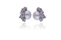 Orecchini con perle Mari del Sud e diamanti - Tesori di Pasqua Orecchini con perle Mari del Sud e diamanti - Tesori di Pasqua