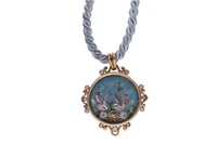 Petochi, ciondolo con micromosaico e diamanti - Tesori di Pasqua