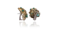 Sabbadini, orecchini con smeraldi e diamanti - Tesori di Pasqua Sabbadini, orecchini con smeraldi e diamanti - Tesori di Pasqua