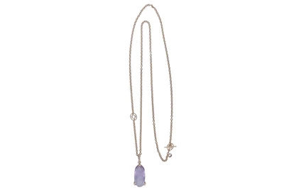 Nanis, collana con ciondolo con ametista e diamanti - Tesori di Pasqua Nanis, collana con ciondolo con ametista e diamanti - Tesori di Pasqua