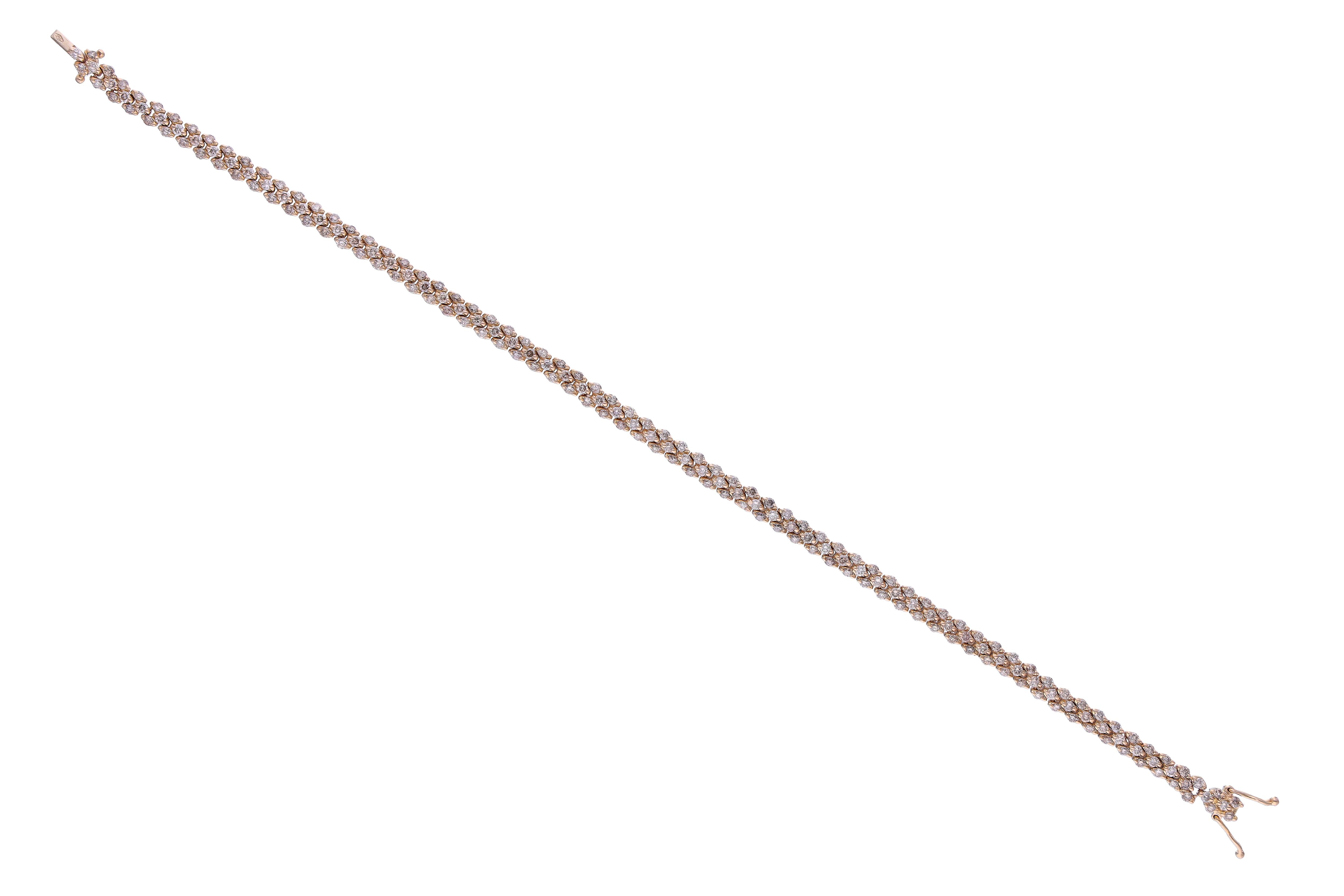 Bracciale con diamanti, diamanti gialli e brown - Tesori di Pasqua