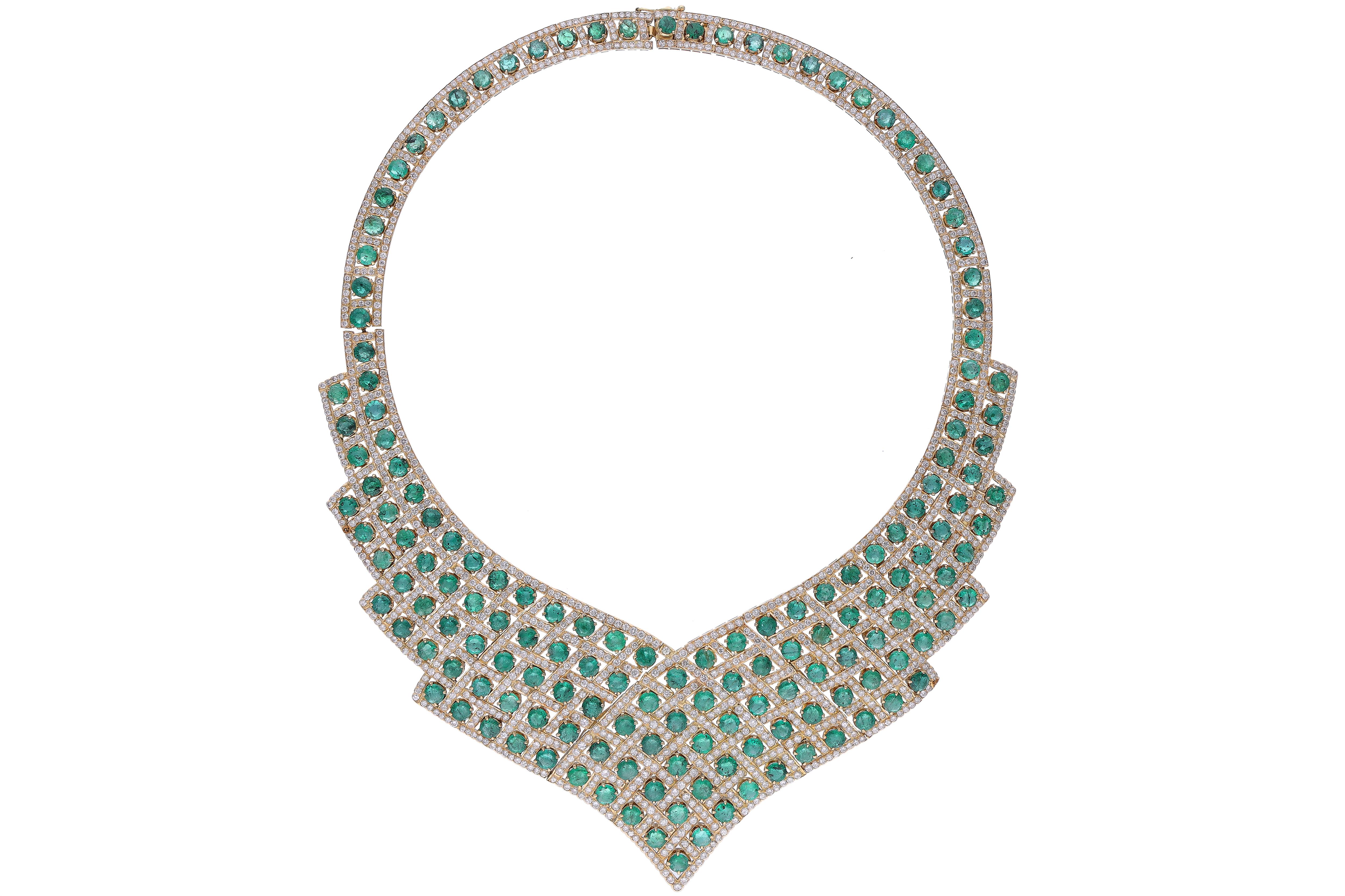 Collana con smeraldi e diamanti - Tesori di Pasqua