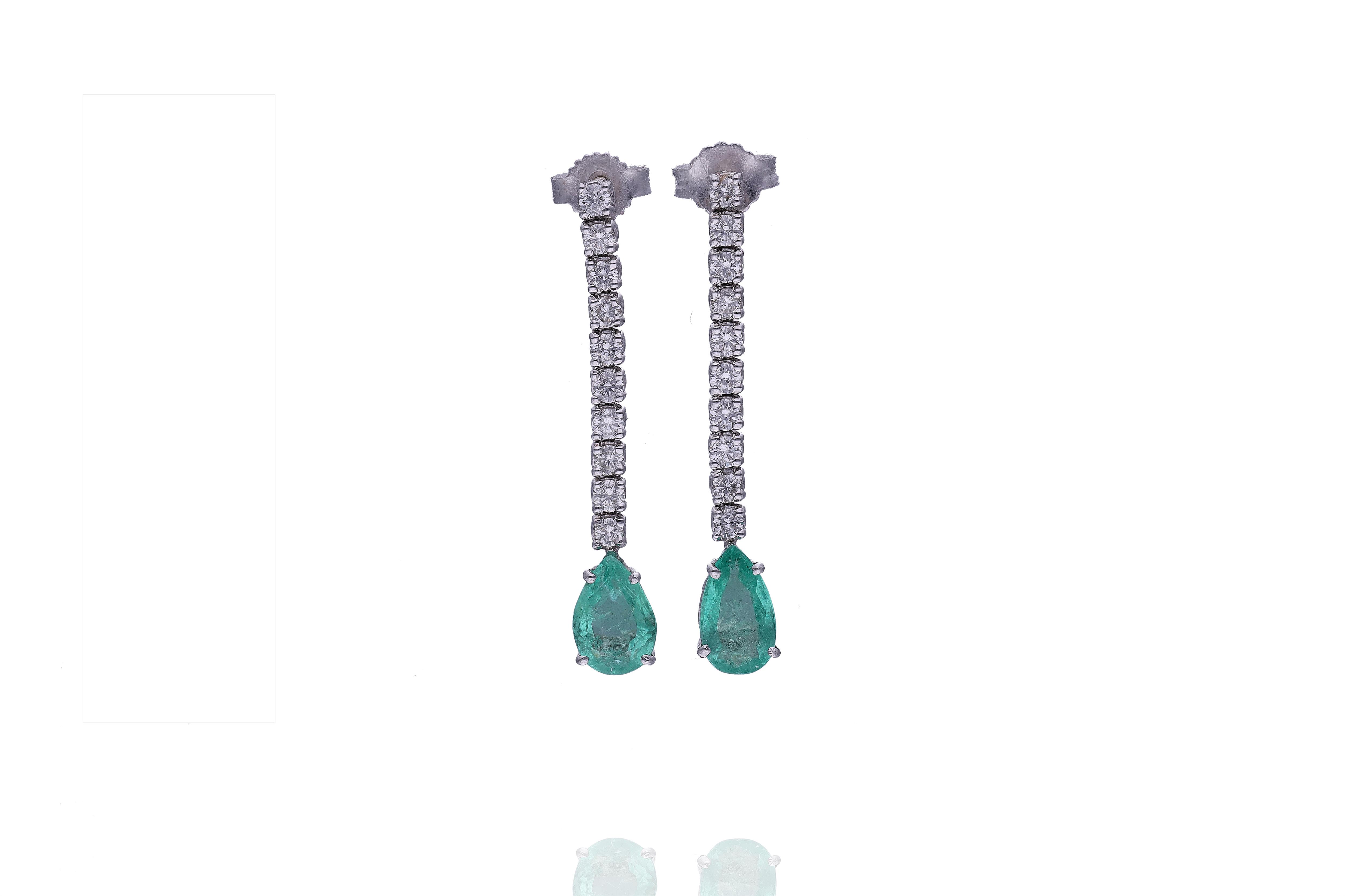 Orecchini con smeraldi e diamanti - Tesori di Pasqua