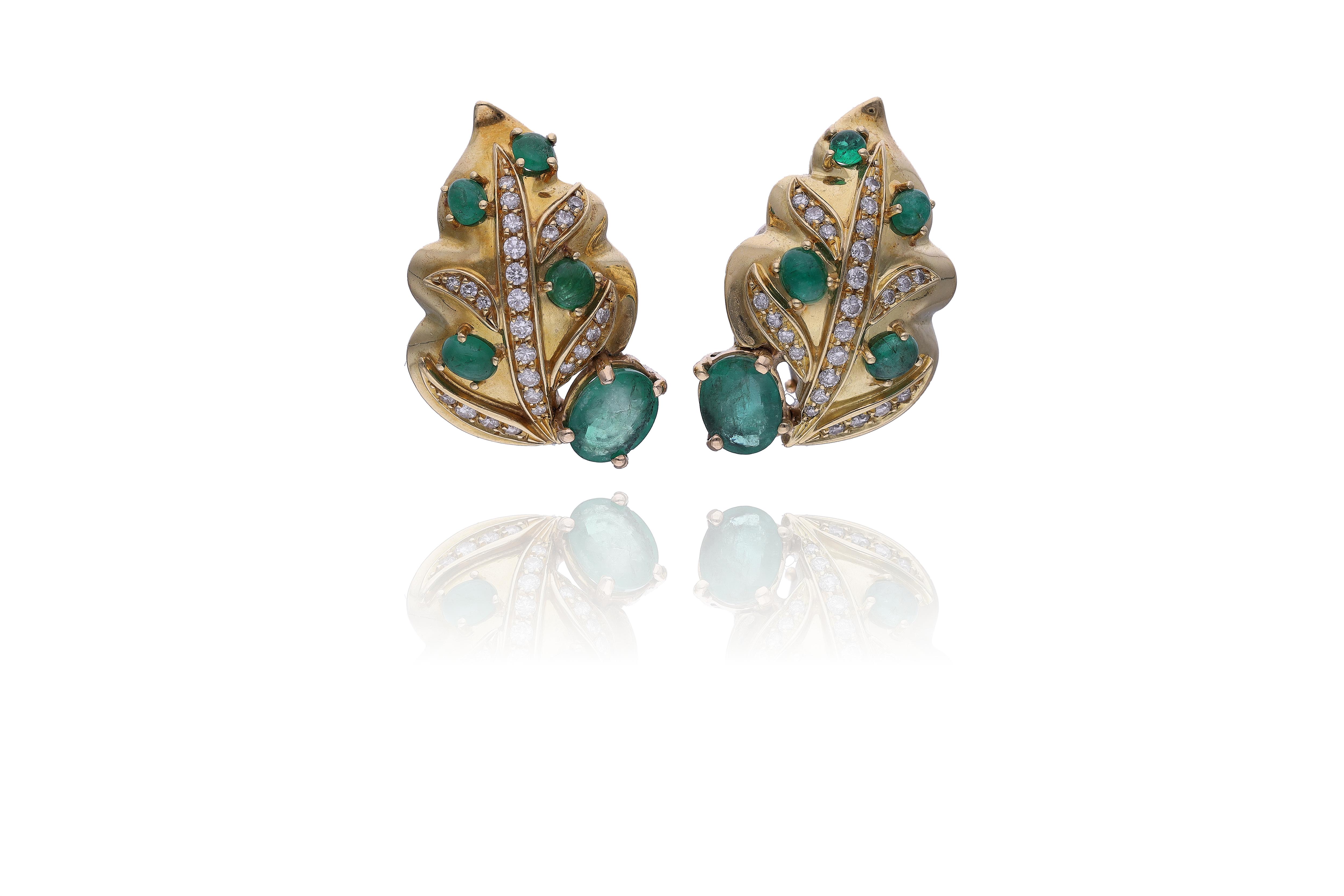 Sabbadini, orecchini con smeraldi e diamanti - Tesori di Pasqua Sabbadini, orecchini con smeraldi e diamanti - Tesori di Pasqua