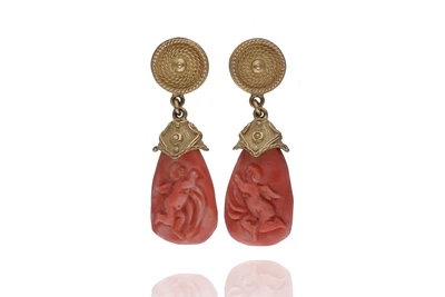 Orecchini con coralli - VintageMania