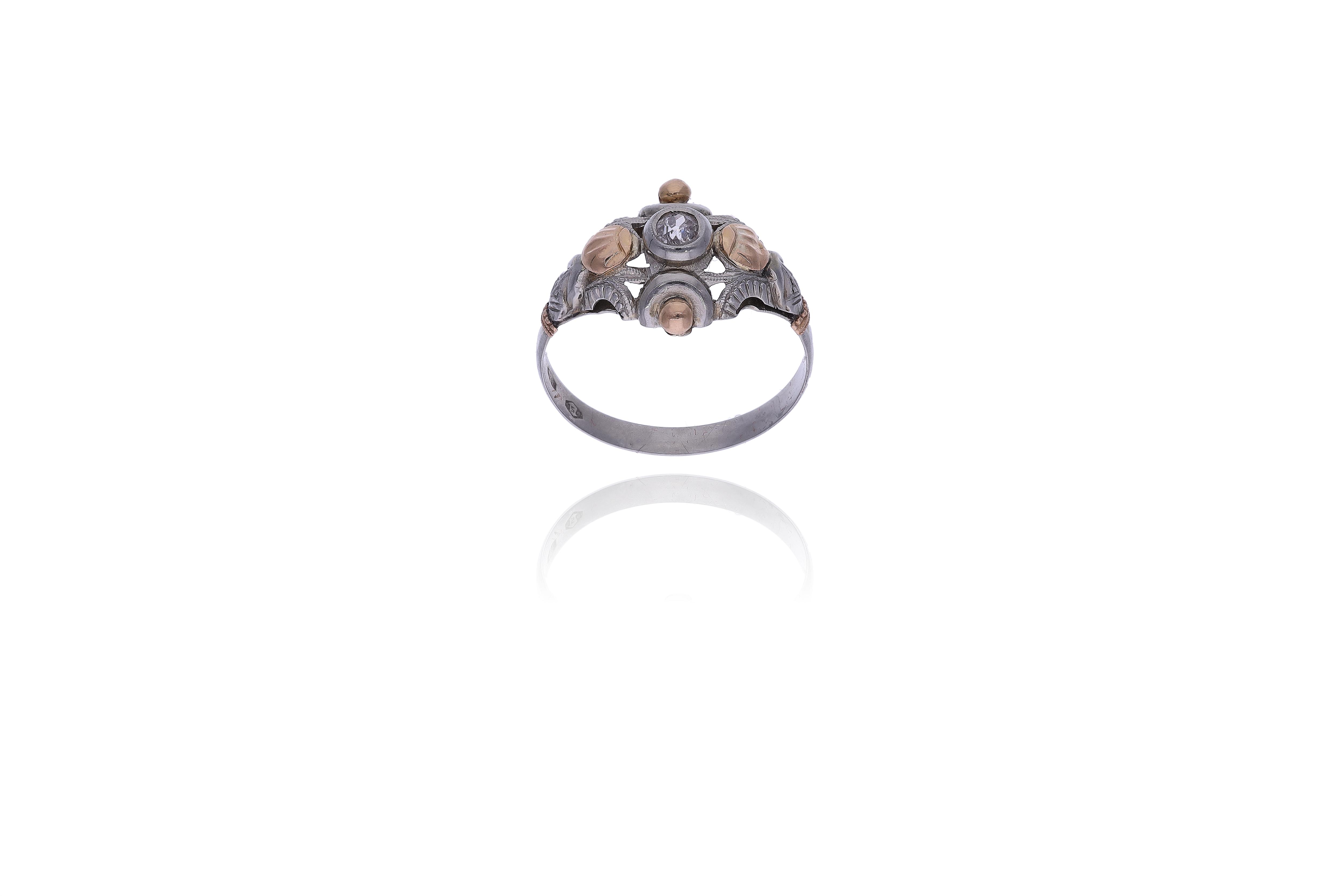 Anello con diamante - VintageMania