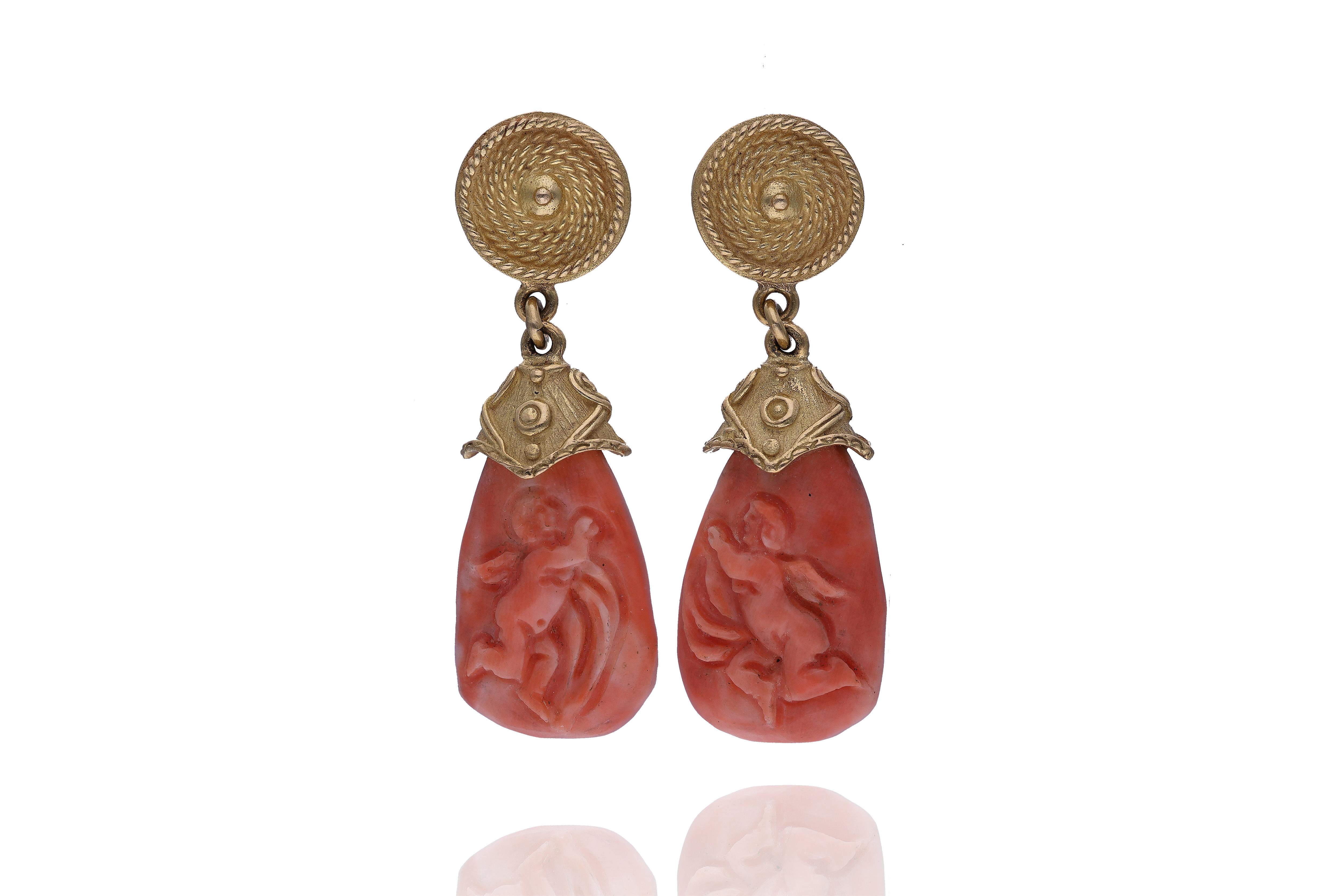 Orecchini con coralli - VintageMania