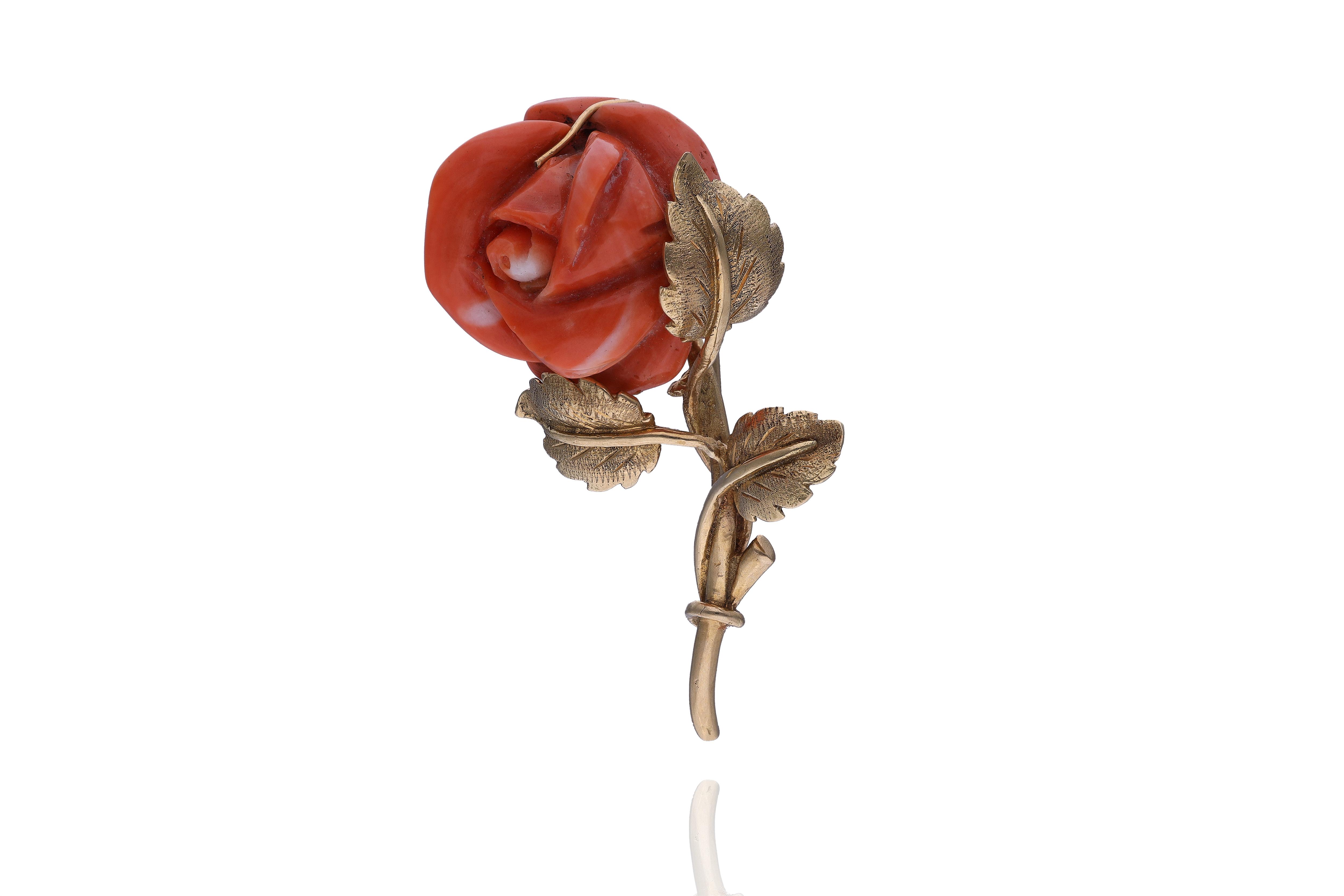 Spilla con corallo - VintageMania