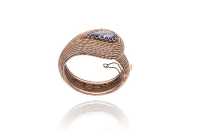 Bracciale con diamanti e zaffiri - Asta Speciale Gioielli