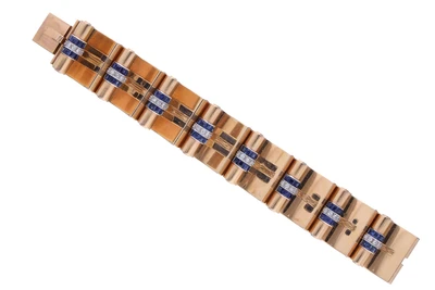 Bracciale con diamanti e zaffiri - Asta Speciale Gioielli