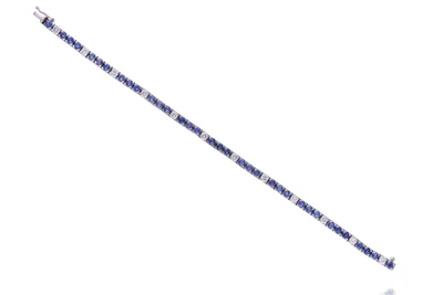 Bracciale con zaffiri e diamanti - Asta Speciale Gioielli