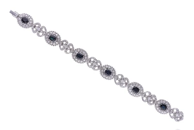 Bracciale con zaffiri e diamanti - Asta Speciale Gioielli