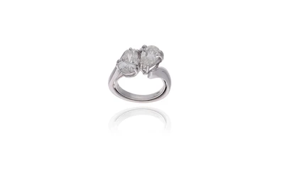 Anello con diamanti - Preziosi - Asta Conto Vendita