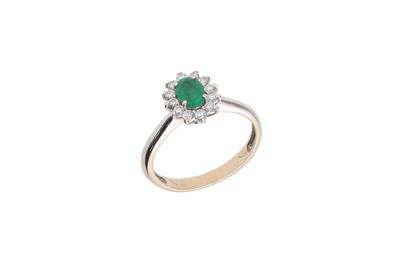 Anello con diamanti e smeraldo - Asta Preziosi Anello con diamanti e smeraldo - Asta Preziosi