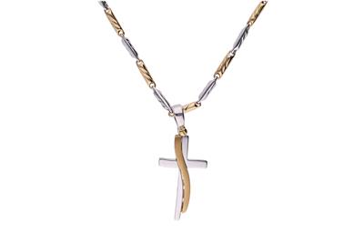 Collana con crocetta - Asta Preziosi