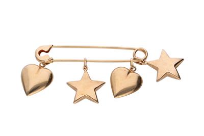 Spilla con quattro pendenti - Asta Preziosi