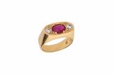 Anello con diamanti e rubino - Asta Preziosi Anello con diamanti e rubino - Asta Preziosi