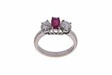 Anello con diamanti e rubino - Asta Preziosi Anello con diamanti e rubino - Asta Preziosi