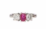 Anello con diamanti e rubino - Asta Preziosi Anello con diamanti e rubino - Asta Preziosi