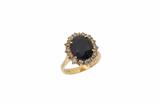 Anello con diamanti e zaffiro - Asta Preziosi Anello con diamanti e zaffiro - Asta Preziosi