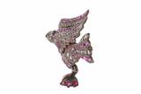 Spilla con diamanti rubini e pietre a forma di aquila - Asta Preziosi Spilla con diamanti rubini e pietre a forma di aquila - Asta Preziosi
