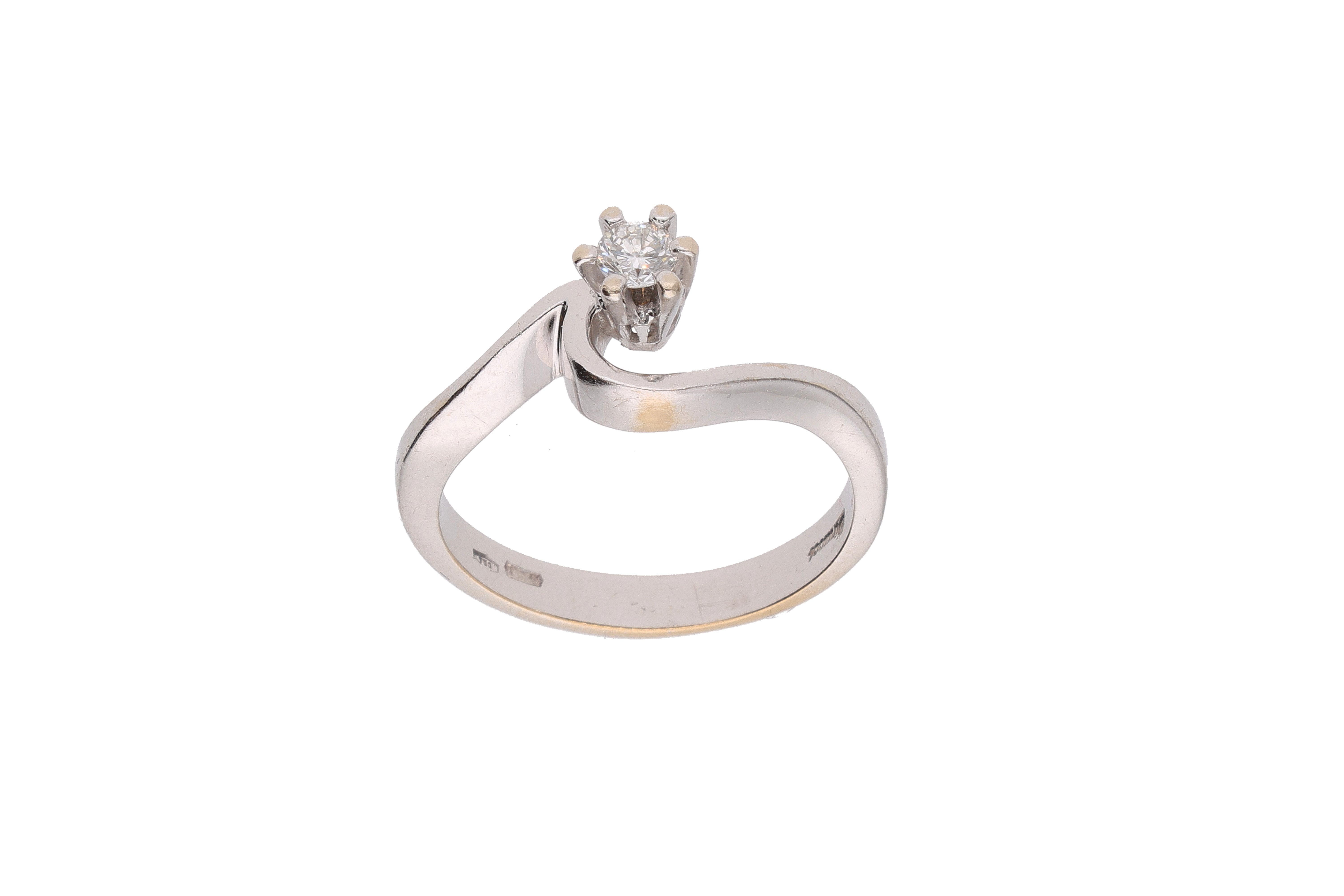 Dinacci, anello solitario con diamante - Asta Preziosi