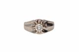 Anello con diamante - 