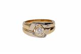 Anello solitario con diamante - 